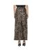 Jupe longue marron léopard femme only chigo-2