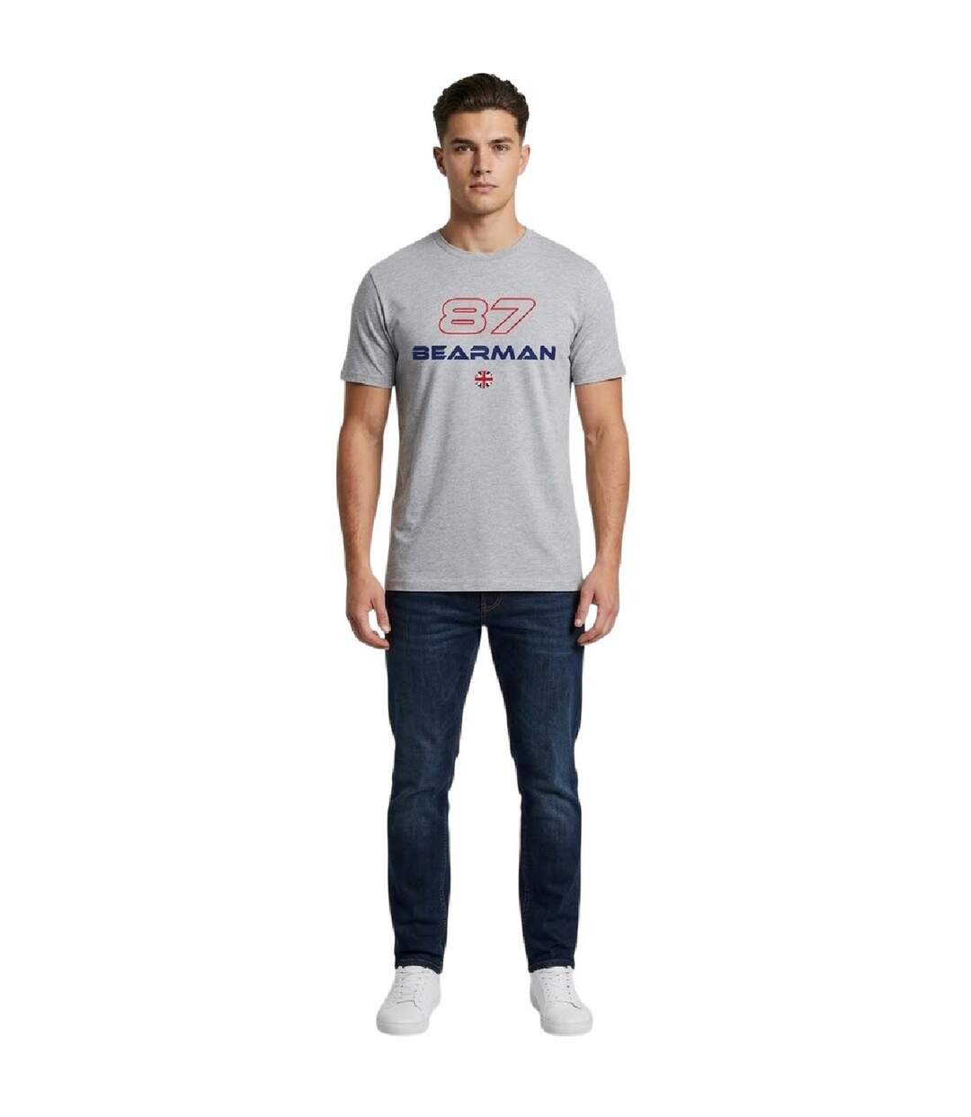 Unisex Adult Bearman F1 T-shirt Grey AWD-1