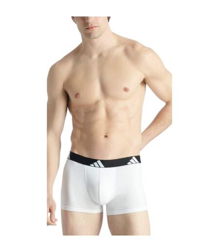 Pack Of 3  Mens Plain Boxer Shorts  White Grey Black Adidas