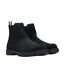 Mens Signature Stripe Suede Taped Chelsea Boots Black Boss-1