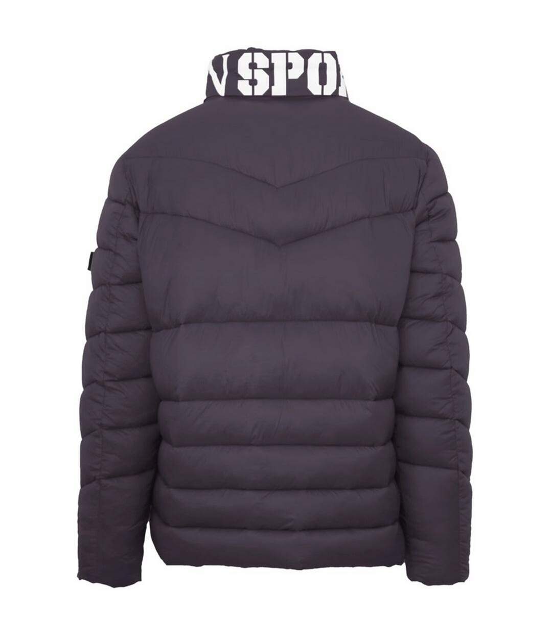 Doudoune Motif/style Logo Homme Gris Plein Sport-2