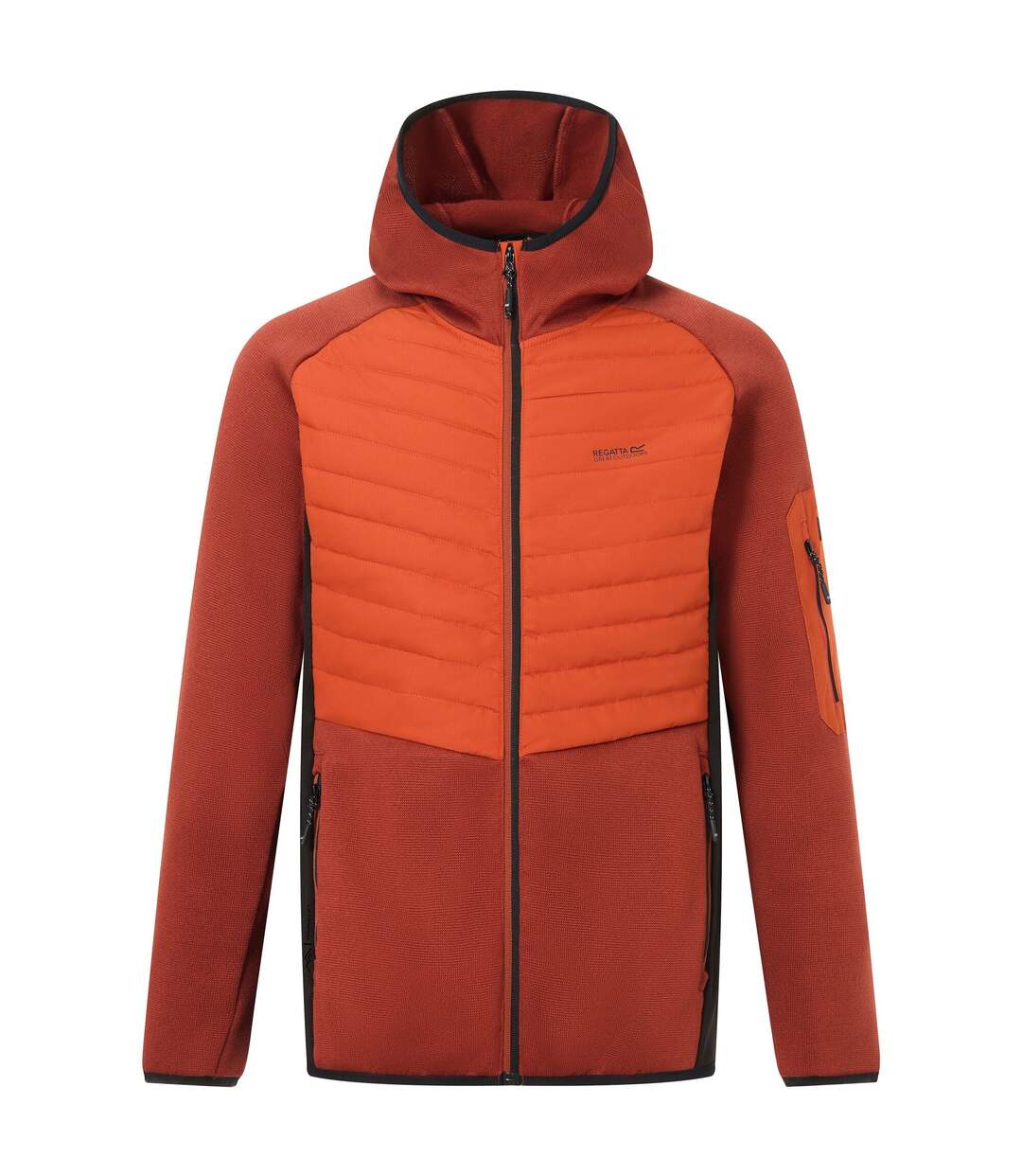 Veste Hybride Motif/style Blocs De Couleurs Newhill Homme Thé Rooibos Orange Rouge Noir Regatta-2