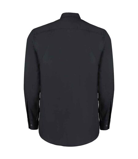 Chemise Manches Longues Commerce Homme Noir Kustom Kit