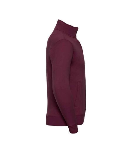 Russell Mens Authentic Sweat Jacket (Burgundy)