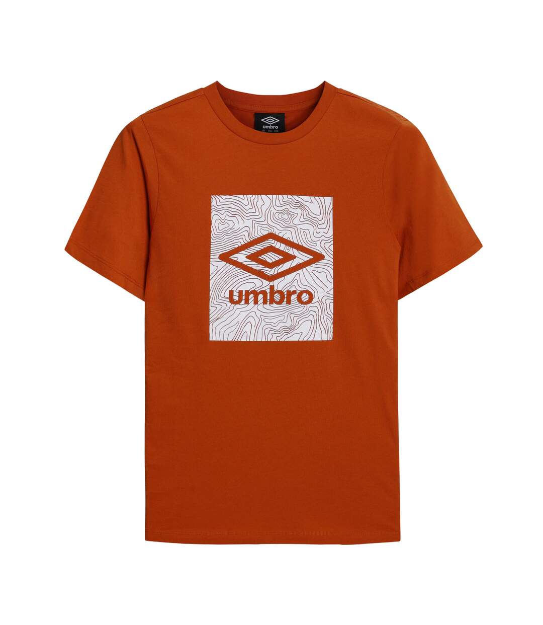 Mens Geo Wave T-shirt Gold Flame Umbro-1