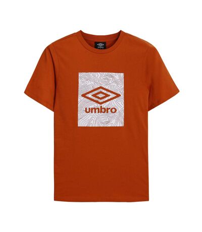 Mens Geo Wave T-shirt Gold Flame Umbro