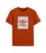 Mens Geo Wave T-shirt Gold Flame Umbro-1