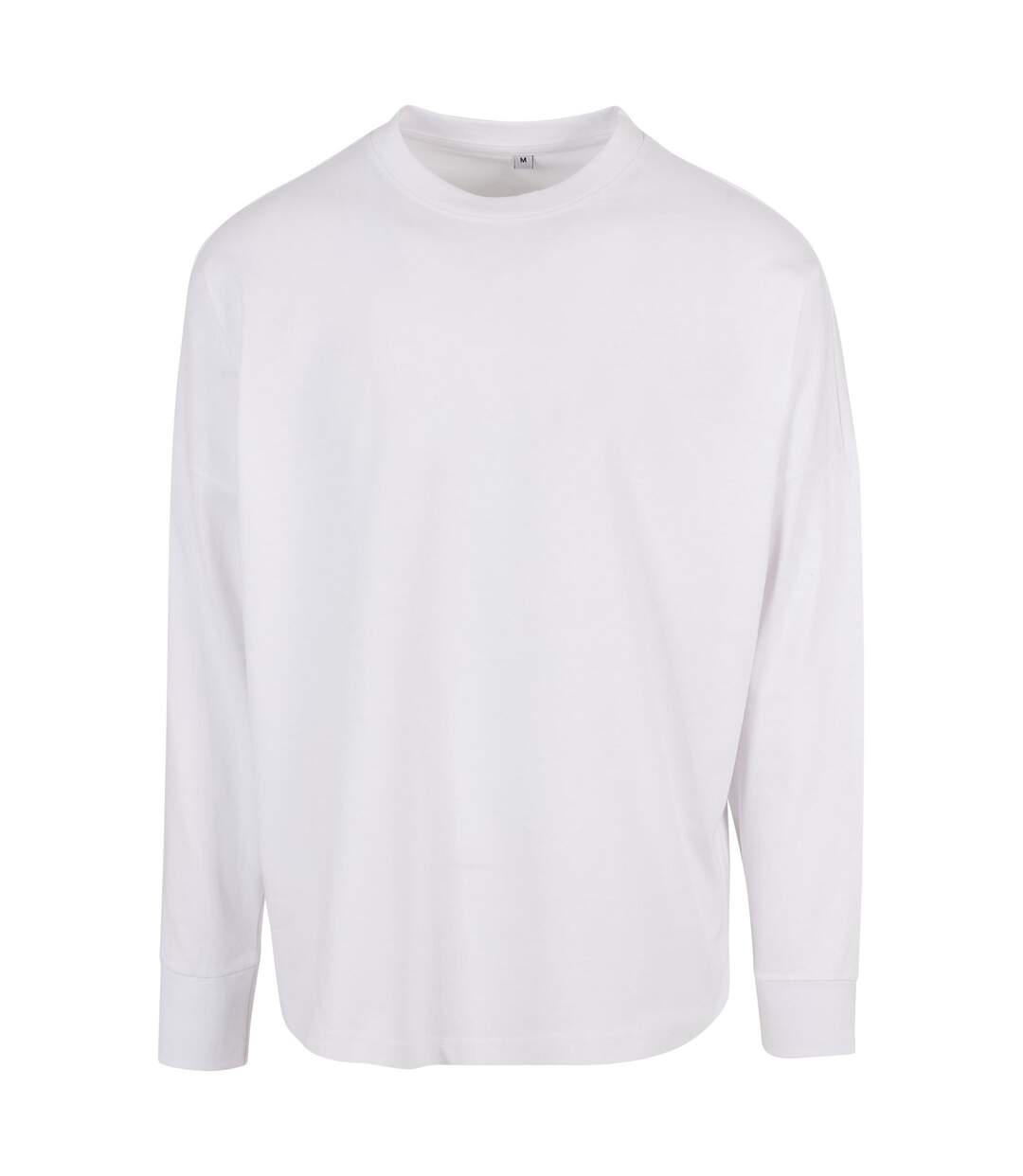T-shirt Manches Longues Homme Blanc Build Your Brand-1