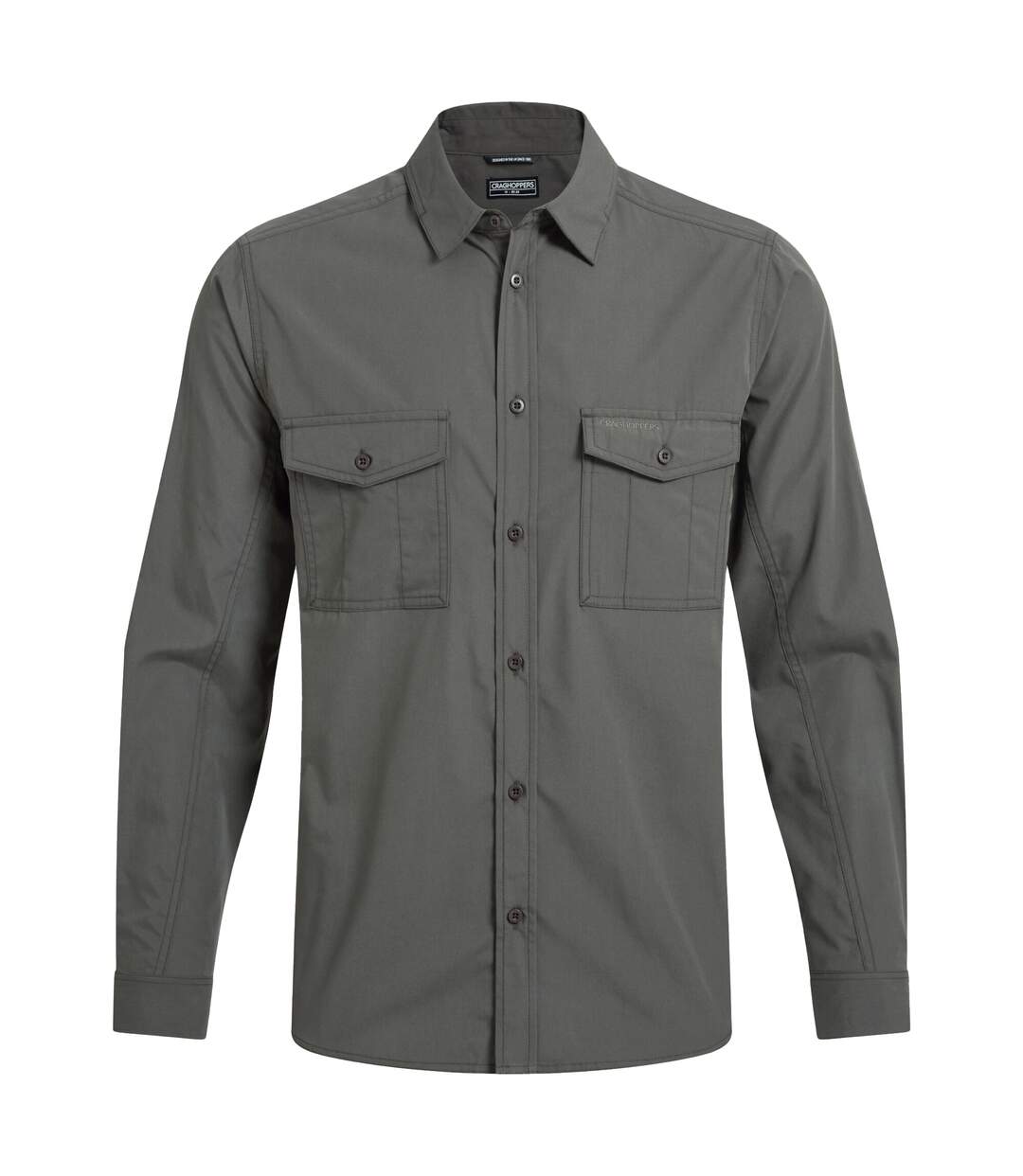 Chemise Décontractée Manches Longues Kiwi Homme Kaki Foncé Craghoppers-2