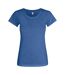 Clique Womens/Ladies Slub T-Shirt (Blue Melange)