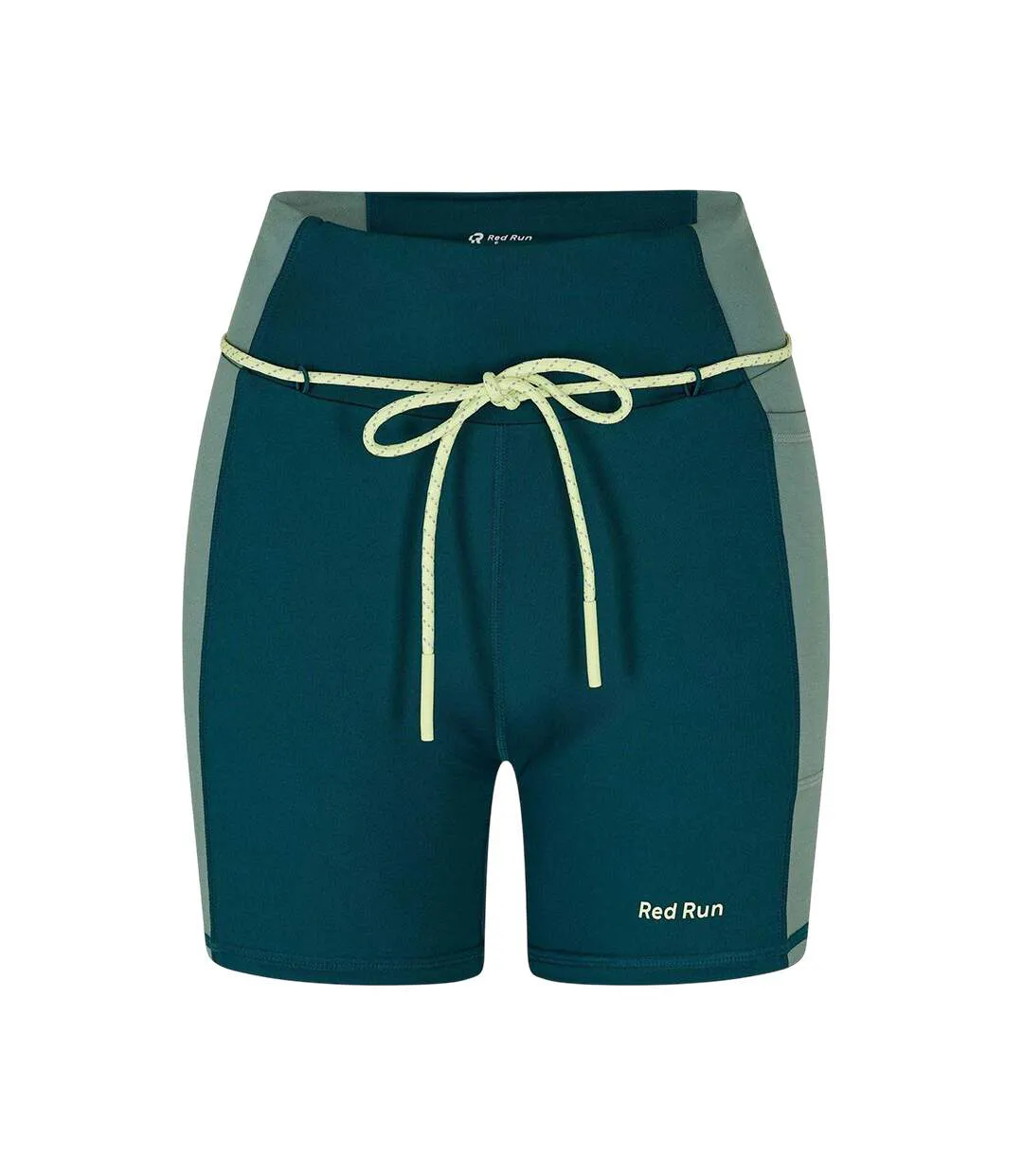 Cuissard De Cyclisme Motif/style Ligne D´horizon Femme Vert Foncé Red Run-1