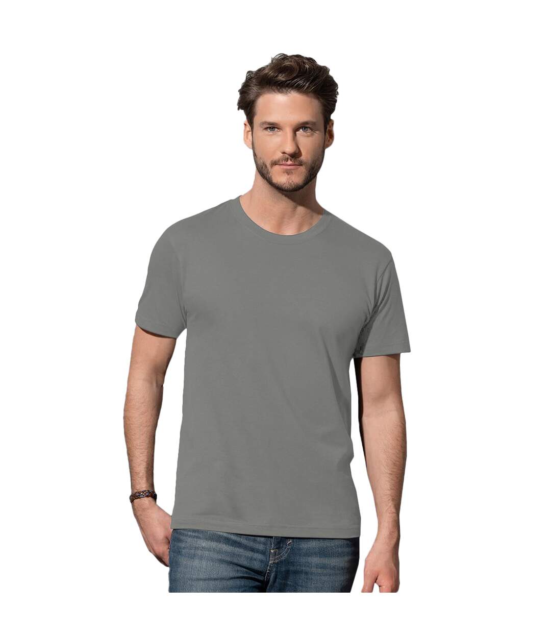 T-shirt confortable homme gris Stedman-2