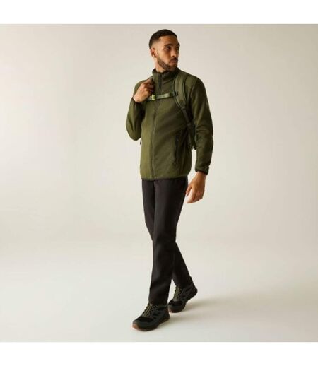 Veste Polaire Col Montant Motif/style Détail Contrasté Torrens Homme Kaki Foncé Regatta