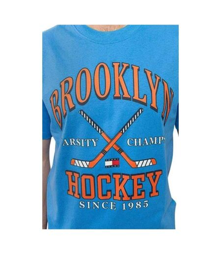 T-shirt Brooklyn Hockey Homme Bleu Tommy Hilfiger