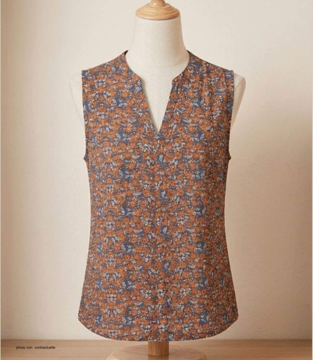 Chemisier sans manches VOLTIGE1 MAYFLOWER — La fluidité de la pure viscose pour une allure estivale éclatante-3