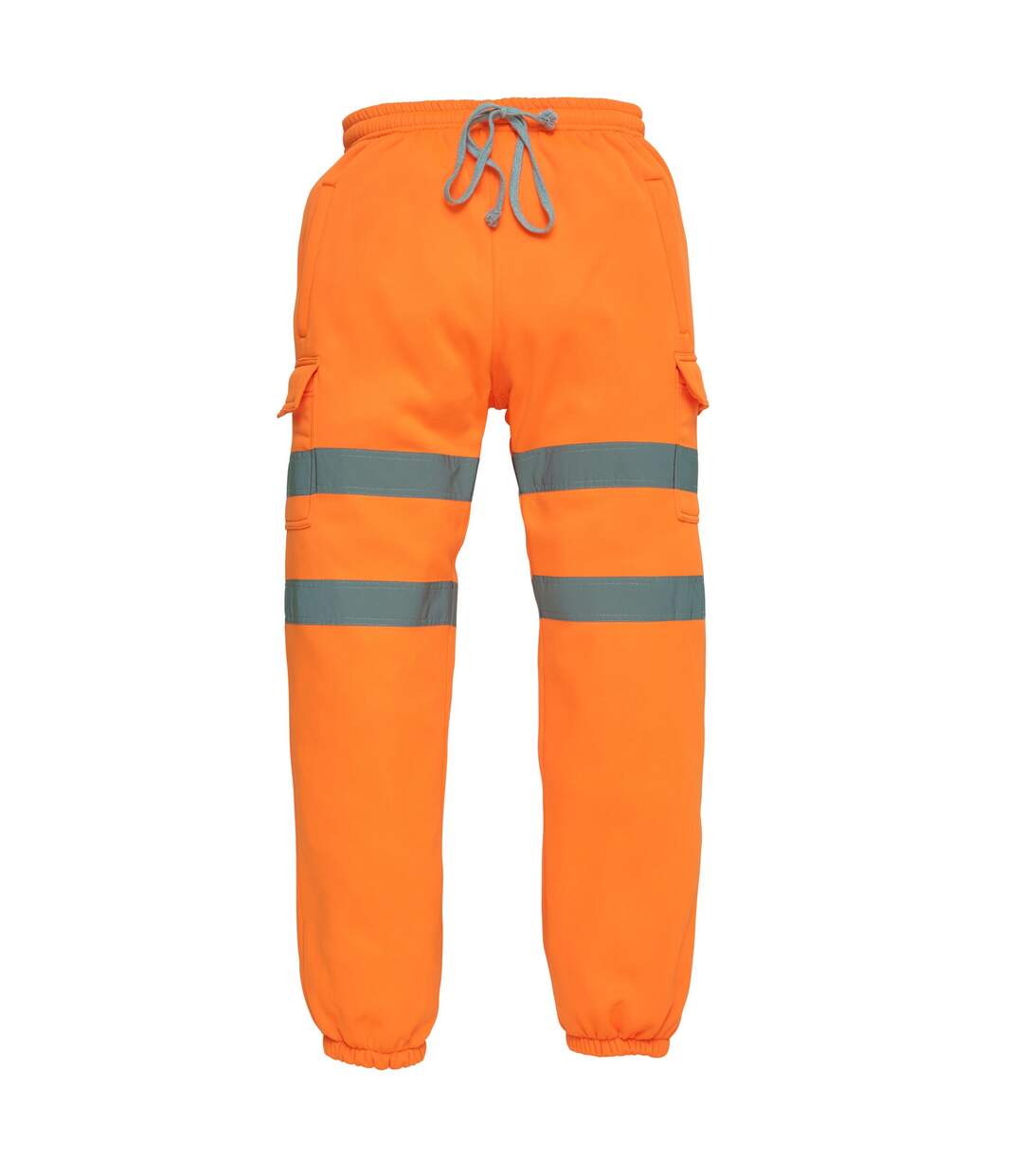 Unisex adult hi-vis work trousers orange Yoko-1