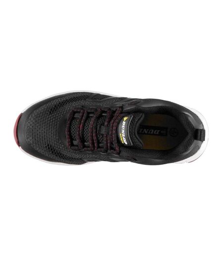 Womens/ladies Maine Sb Steel Toe Cap Safety Shoes Black Fuchsia Dunlop