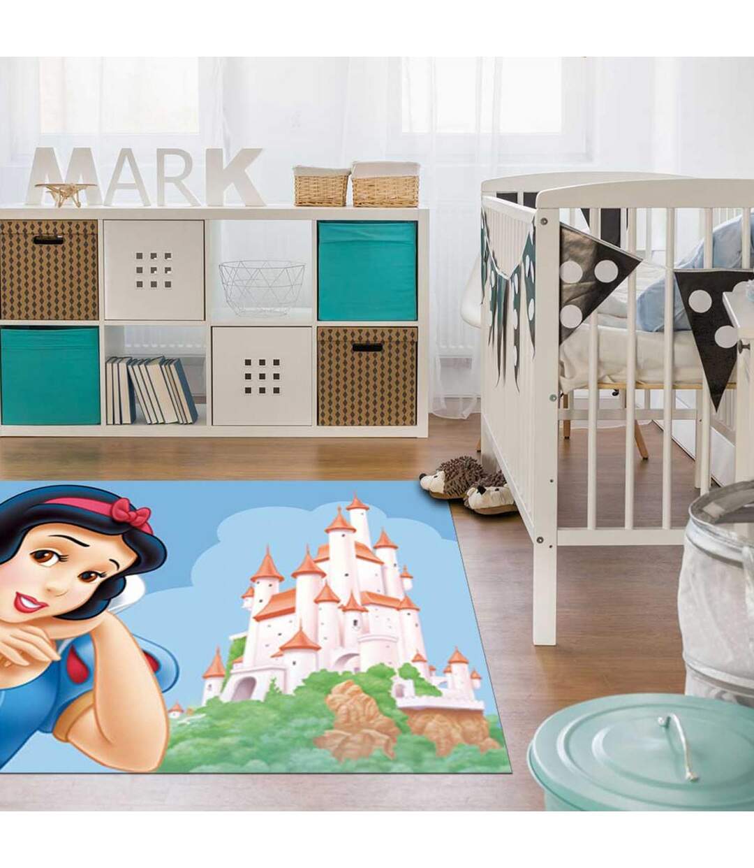 Tapis enfant Lavable 30° BLANCHE NEIGE-2