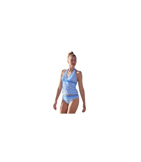 Womens/ladies Ocean Notion Tankini Top Bright Blue Mountain Warehouse
