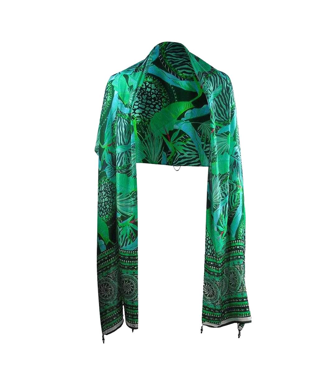 Womens/ladies Fashion Congo Rainforest Scarf 10 Uk Green Inoa-1