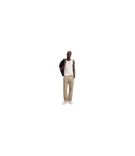 Mens Wide Leg Trousers Sand Hugo