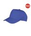 Lot de 2  casquettes boston adulte bleu roi Result