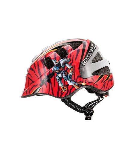 Casque De Vélo Motif/style Robot Enfant M Rouge Bleu Étain Meteor