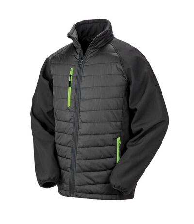 Veste softshell compass femme noir / vert citron Result