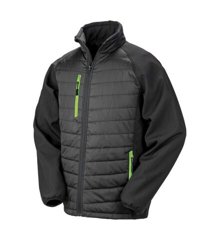 Veste sans manches compass adulte noir / vert citron Result