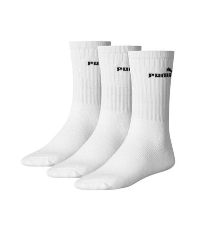 X3 paires de chaussettes blanches homme puma elements - 43/46