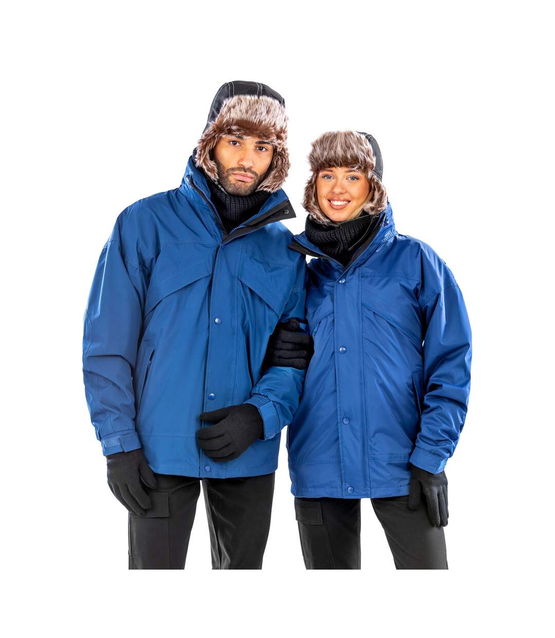 Veste Imperméable Coupe-vent 3 En 1 Homme Bleu Marine Result-1