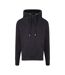 Hoods Mens Cross Neck Hoodie Black Smoke AWDis-1
