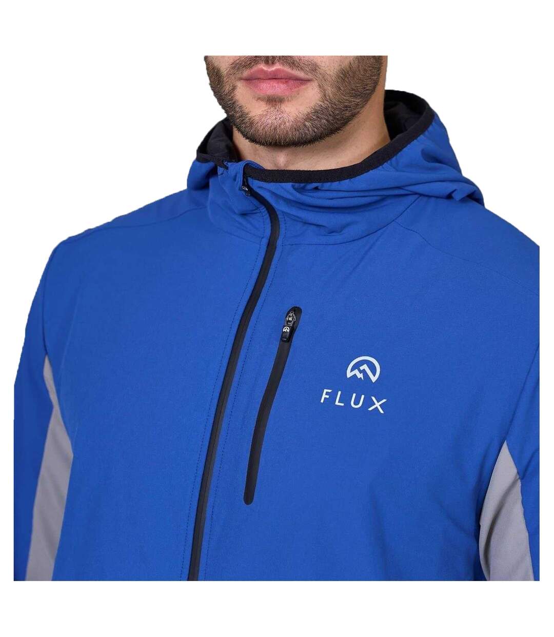 Veste À Capuche Versatility Homme Noir Bleu Foncé Flux Active-4