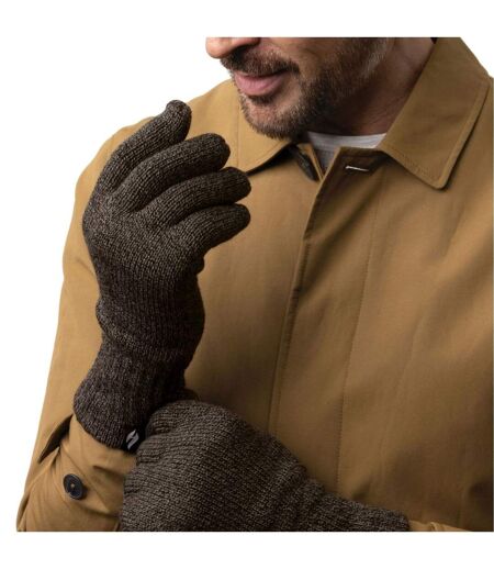 Heat Holders - Gants homme doublés polaire hiver tricot épais coupe-vent - 2 paires
