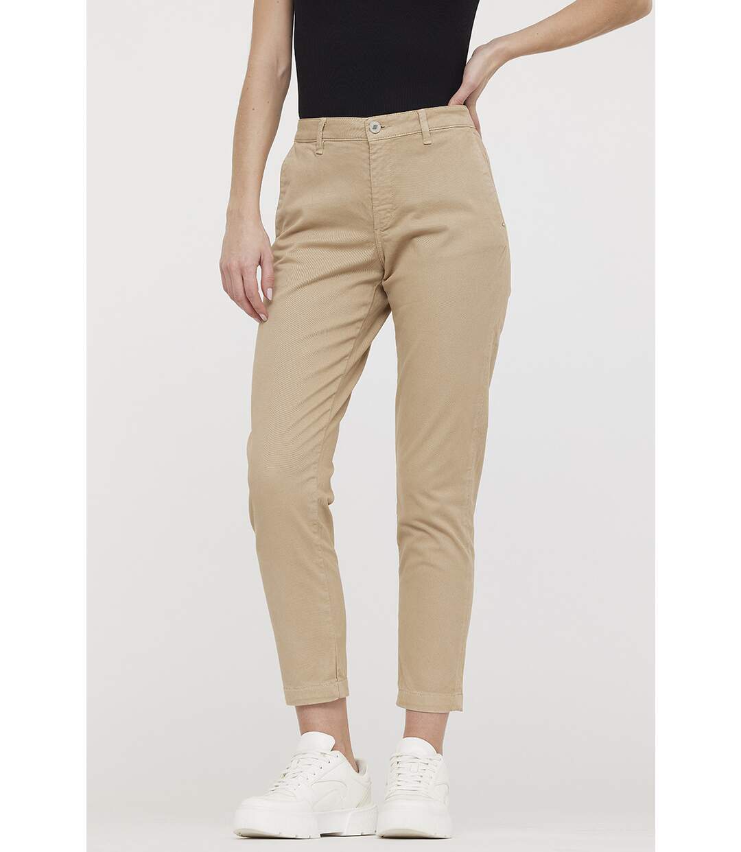 Pantalon coton slim JEMILA