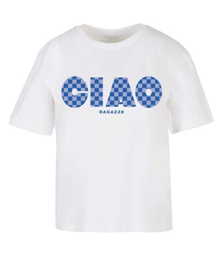 T-shirt Ciao Ragazze Femme Blanc Miss Tee