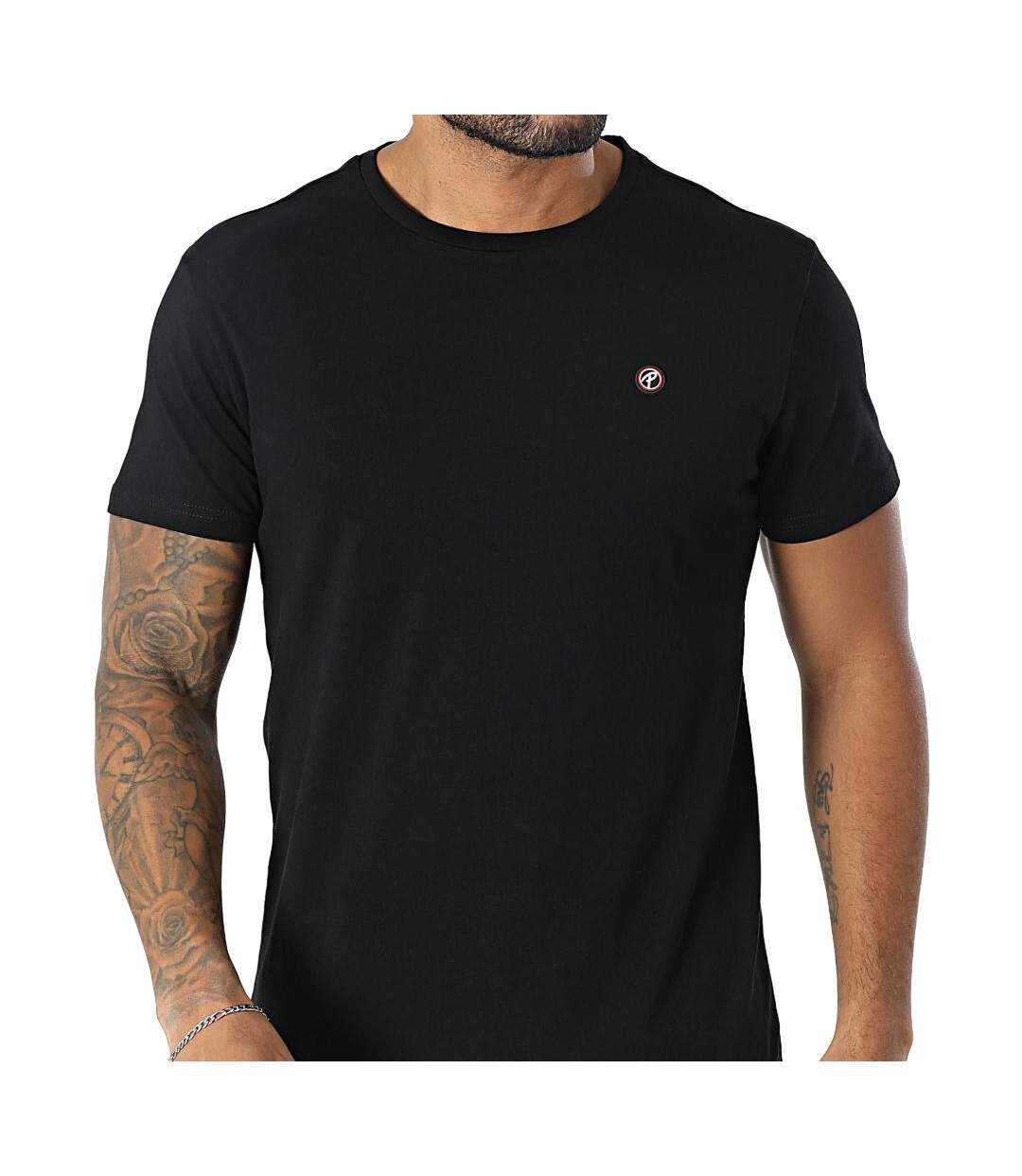 T-shirt noir homme petrol industries tsr002-9999-1