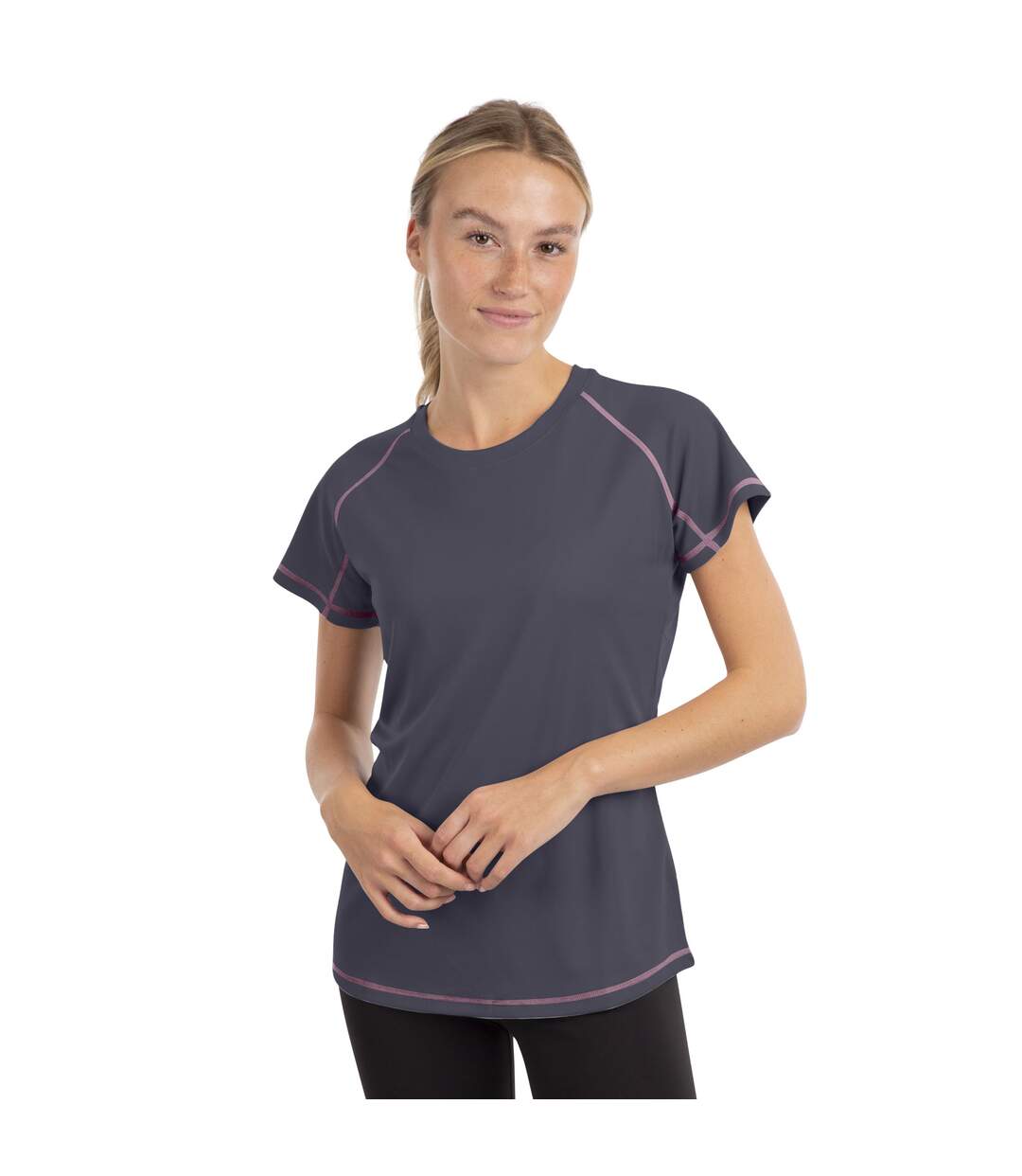 T-shirt de sport viktoria femme gris foncé Trespass-3