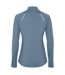 Womens/ladies estambul quarter zip long-sleeved sweatshirt storm blue Roly-2