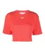 T-shirt Court Motif/style Logo Femme Rouge Off White-2