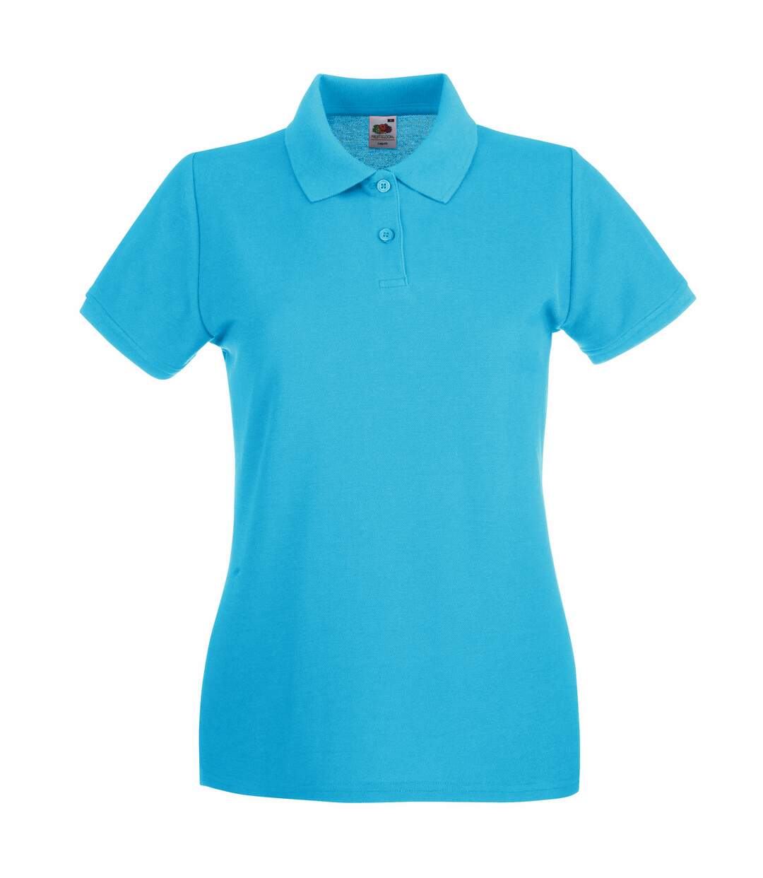 Polo premium femme bleu azur Fruit of the Loom