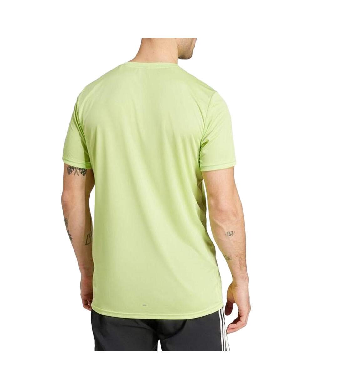 T-shirt vert homme adidas run it-2