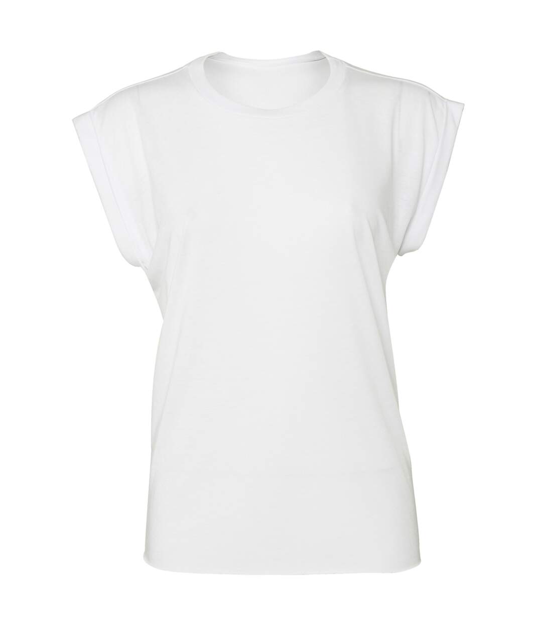 T-shirt manches courtes flowy femme blanc Bella + Canvas-1