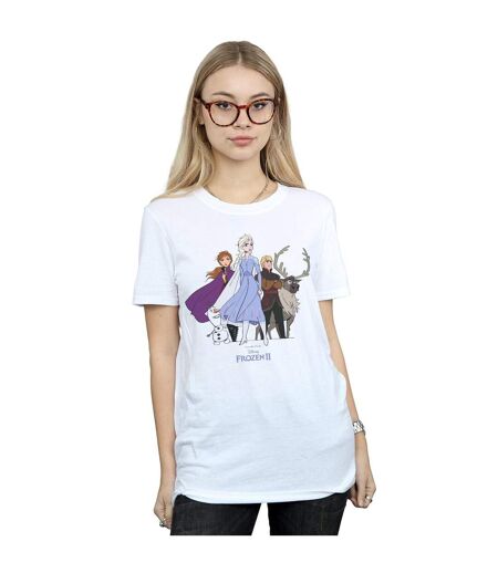 Disney - T-shirt FROZEN GROUP - Femme (Blanc) - UTBI24416