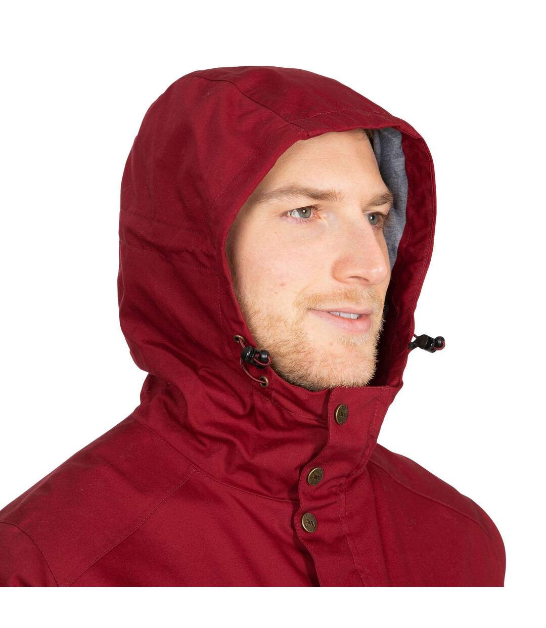 Mens raharra waterproof jacket merlot Trespass-3