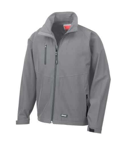 Veste Softshell Adulte Gris Argenté Result