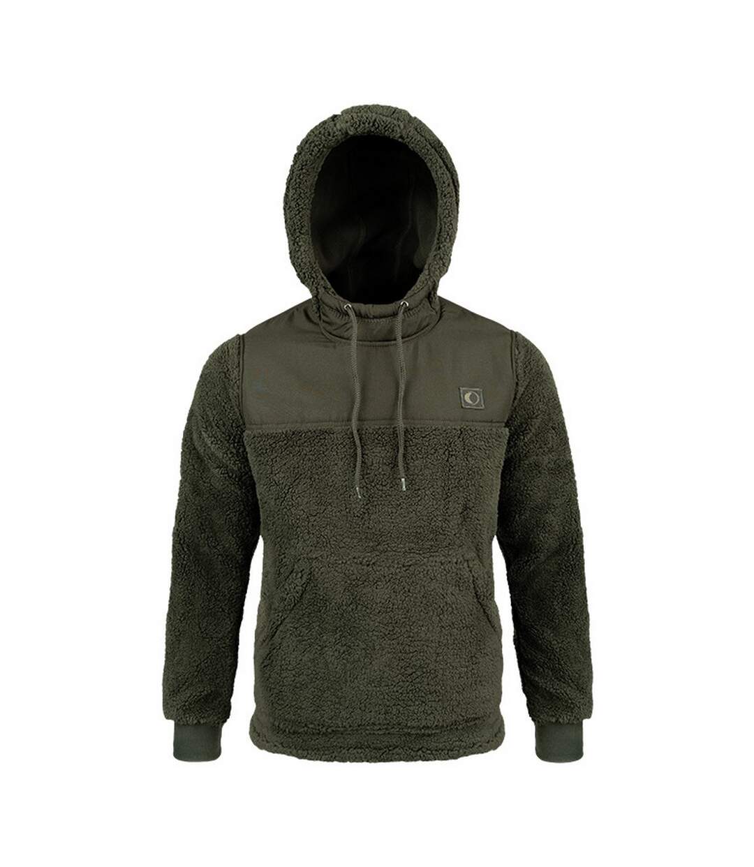 Mens Gen 2 Sherpa Fleece Hoodie Dark Olive Speero-1
