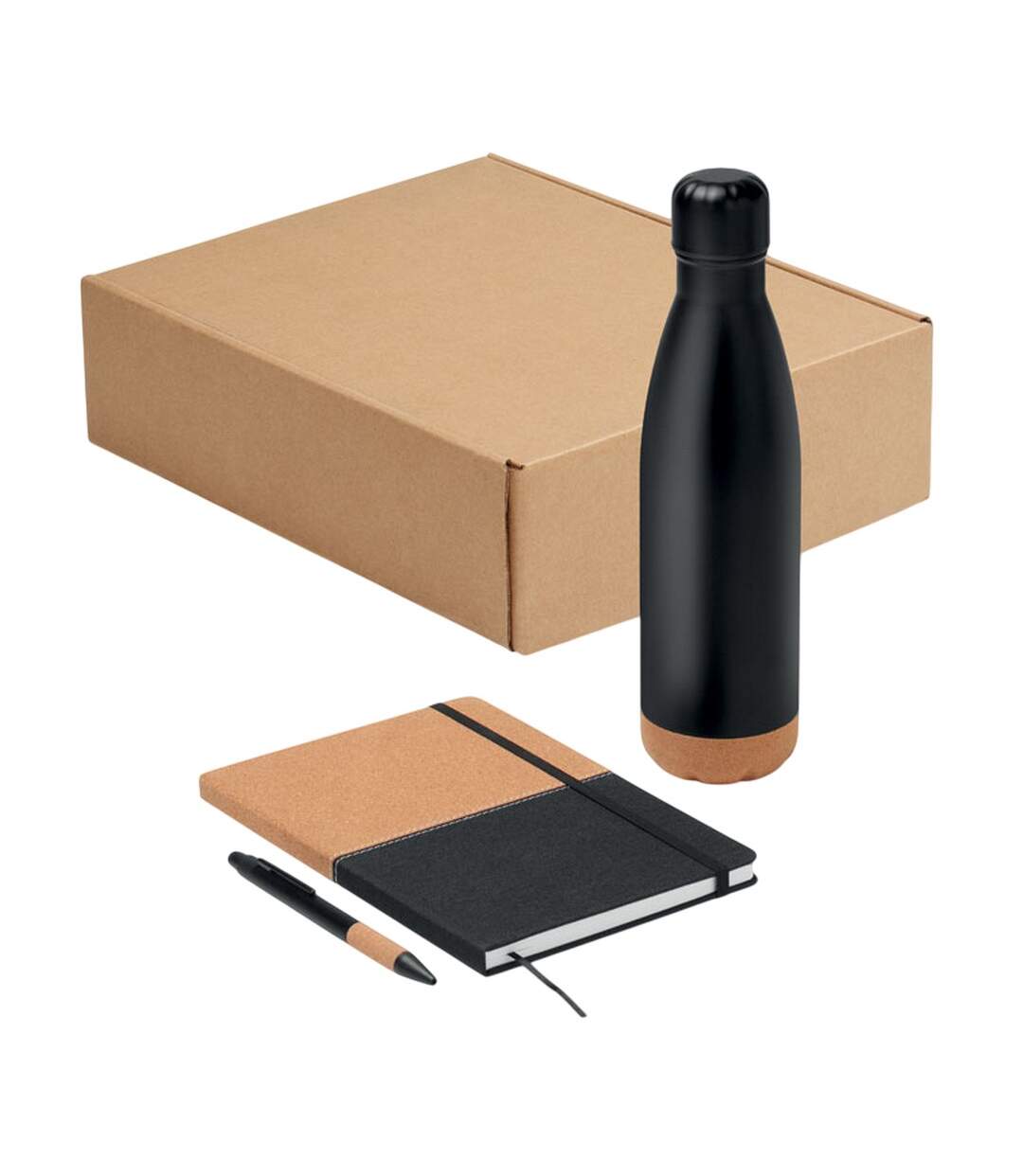 Pack Of 3  Cadeau Gift Set  One Size Black Brown MidOcean-2
