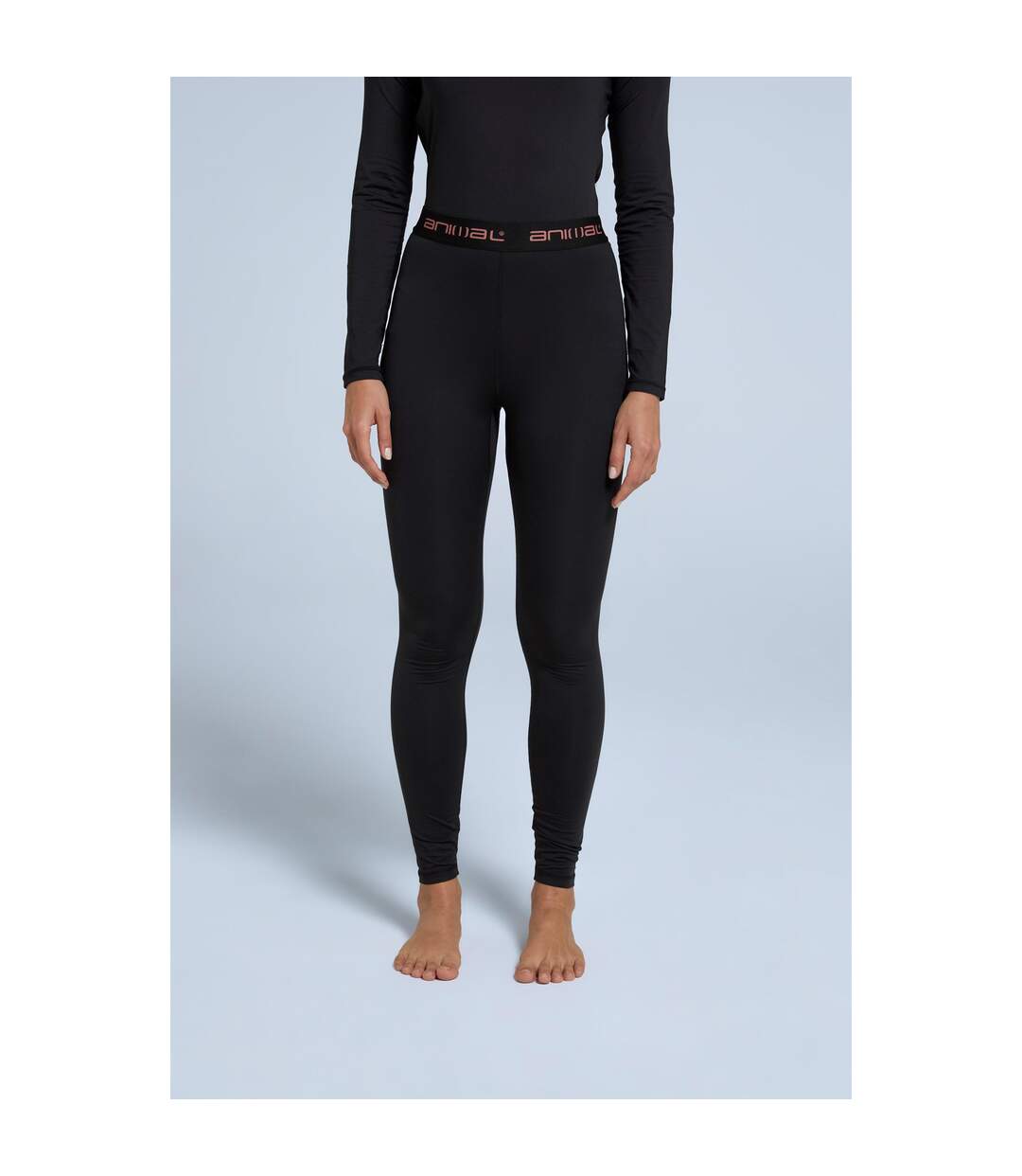 Legging thermique piste femme noir vif Animal-2