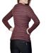 Tee-shirt femme à  rayures chic à  manches longues - Confortable et stylé en rouge-2